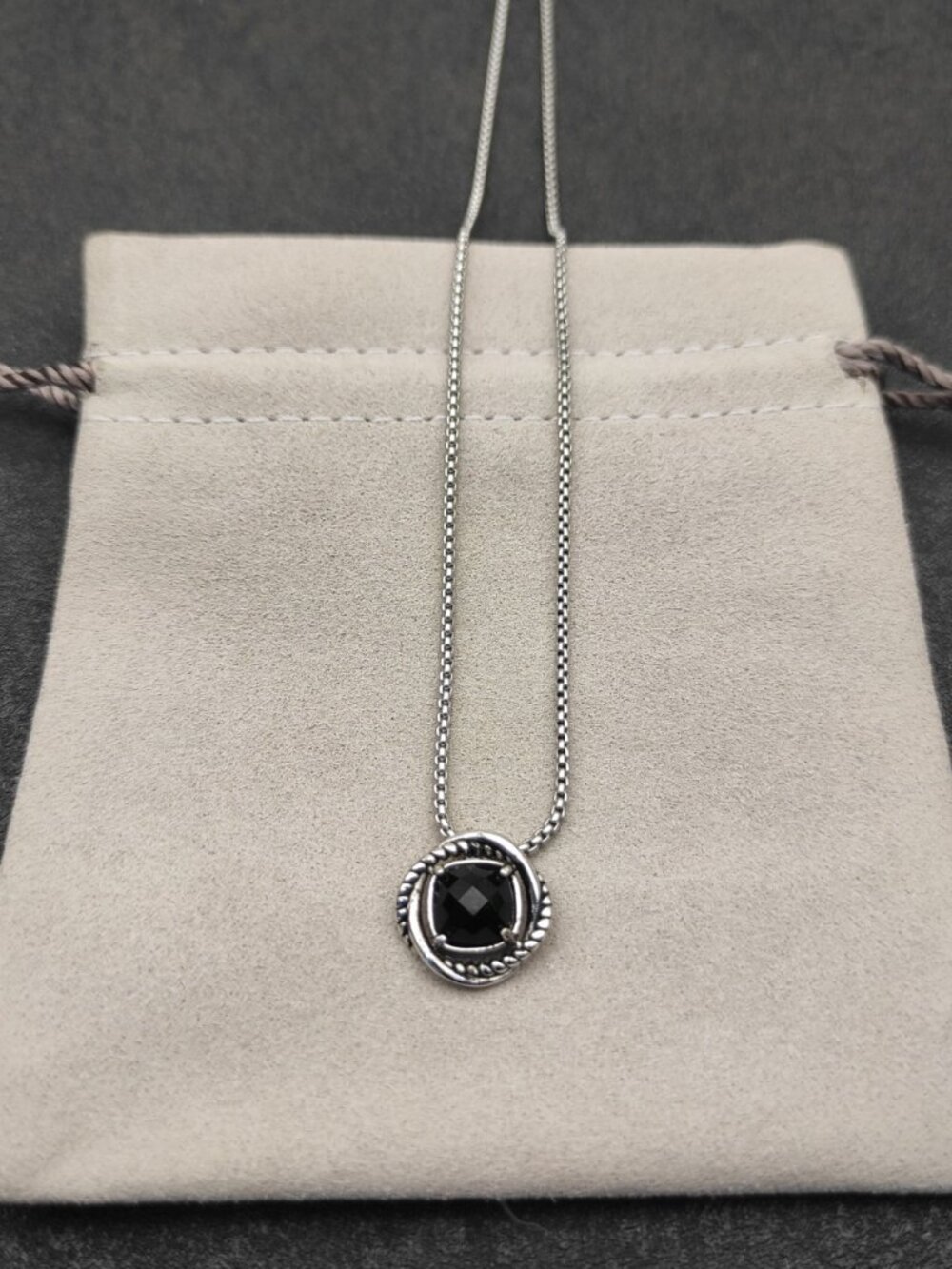 David Yurman 925 Silver Necklaces with Original Pouch